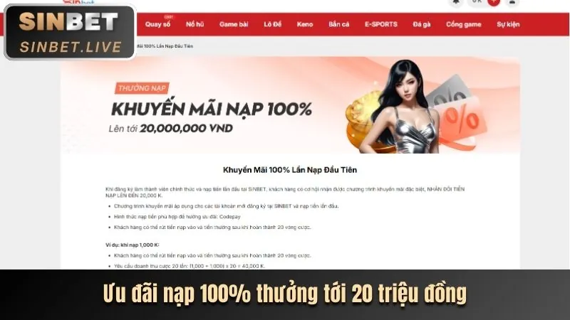 Tiền thưởng casino trực tuyến CMD368
